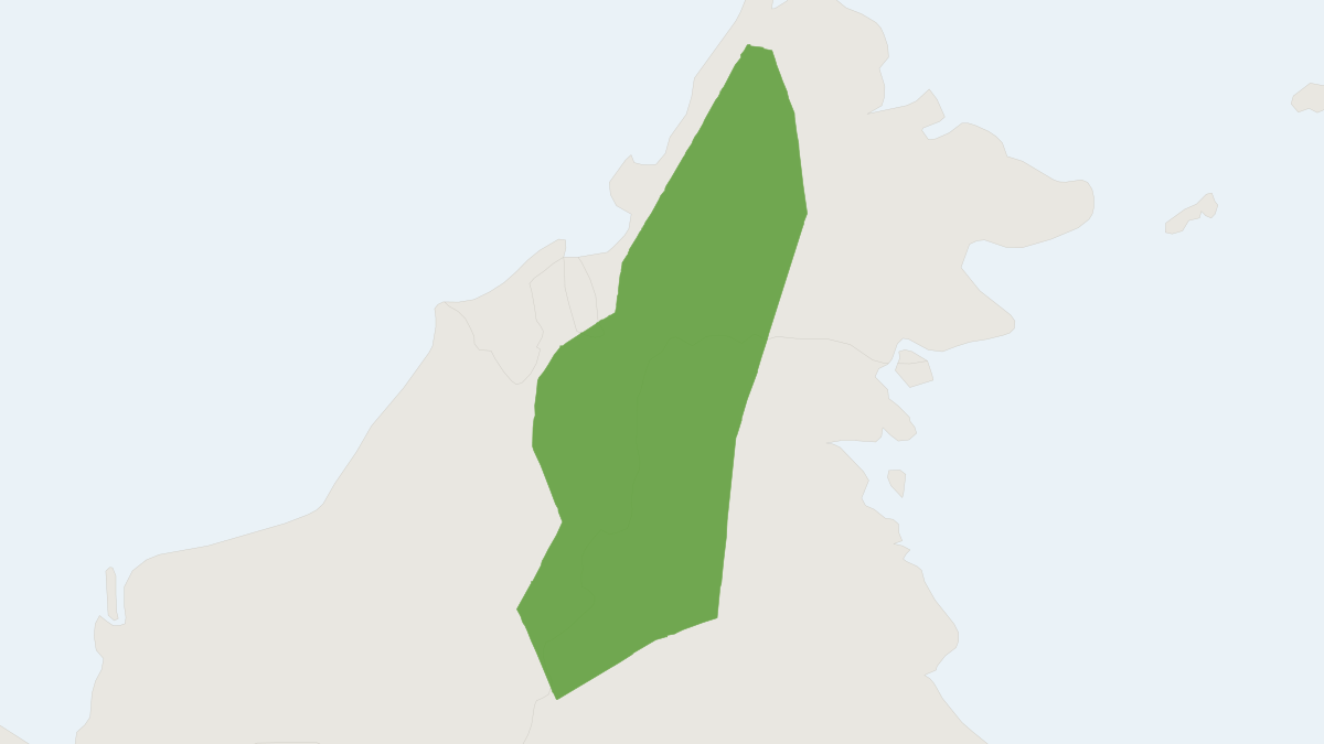 Range map of the Bornean Mountain Ground Squirrel (Dremomys everetti)