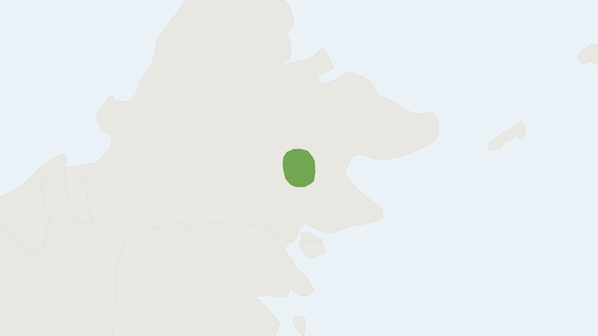 Range map of the Bornean Pithecheirops (Pithecheirops otion)