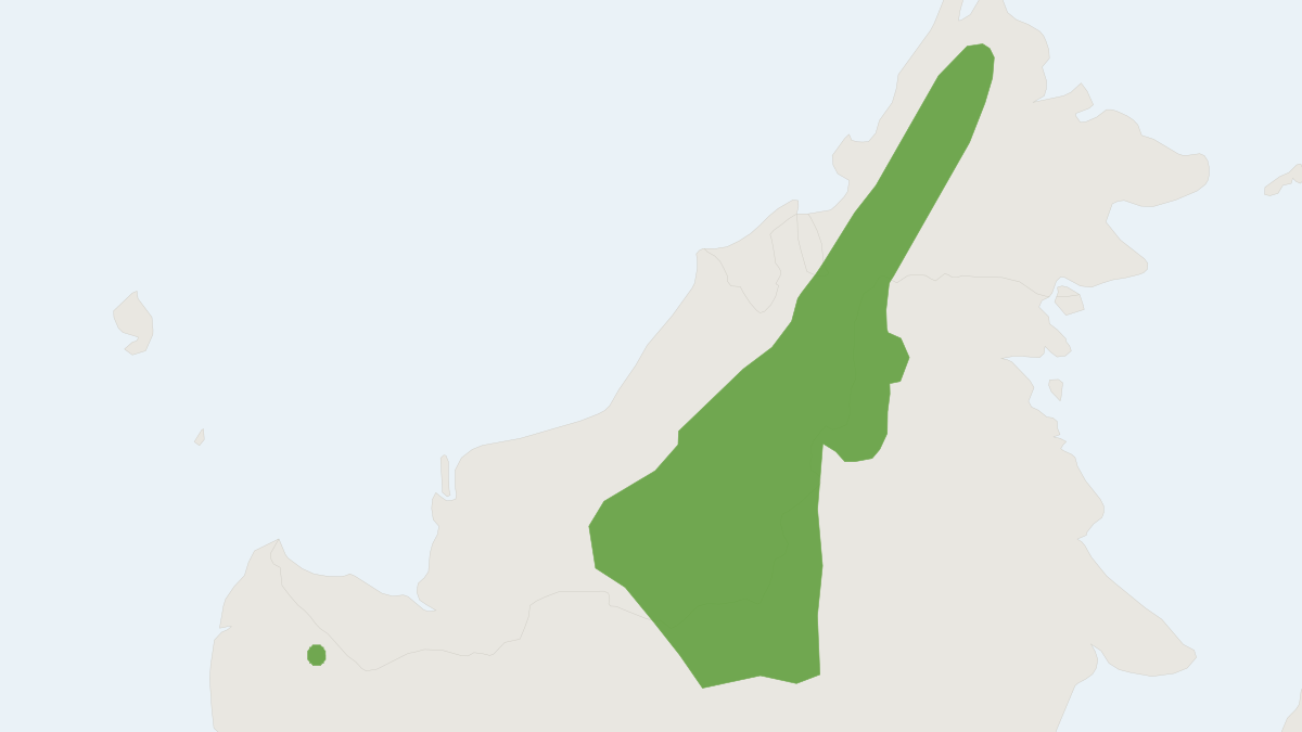Range map of the Borneo Fruit Bat (Aethalops aequalis)