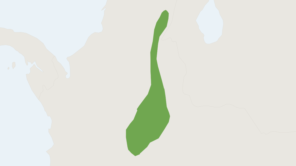 Range map of the Boyaca Spiny Rat (Proechimys chrysaeolus)