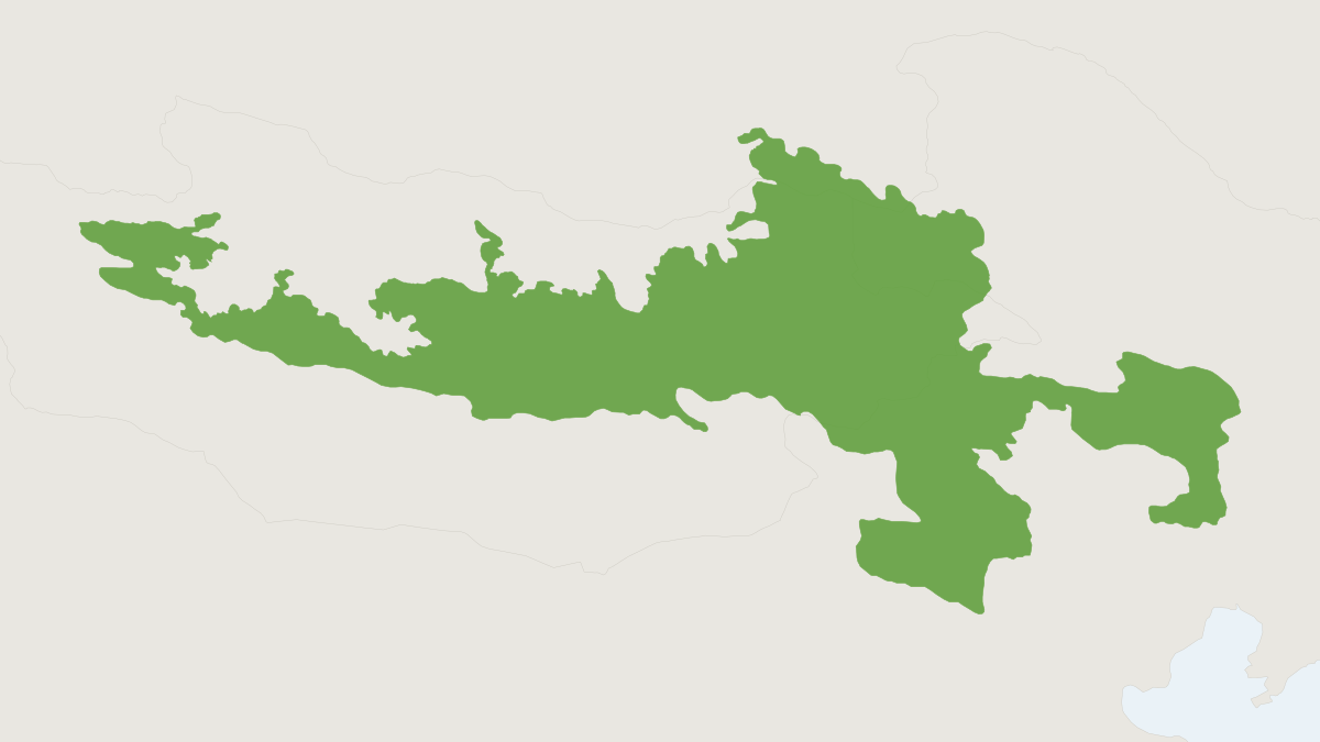 Range map of the Brandt's Vole (Lasiopodomys brandtii)