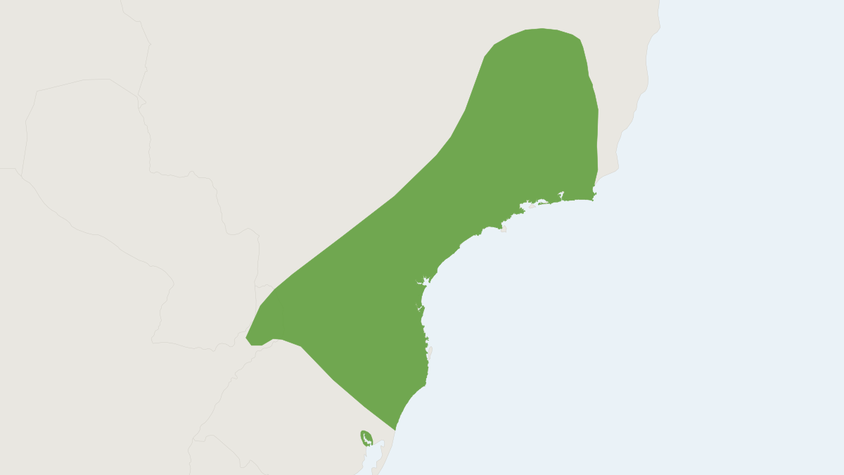 Range map of the Brazilian Gracile Opossum (Gracilinanus microtarsus)