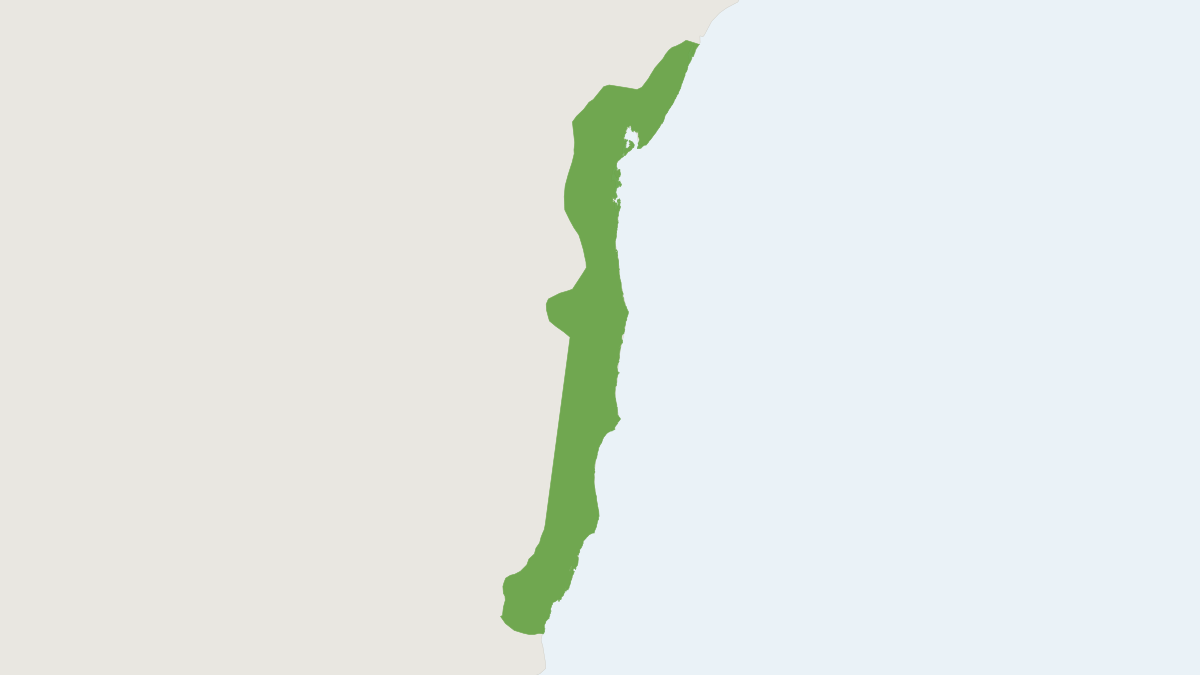 Range map of the Bristle-spined Rat (Chaetomys subspinosus) covering Brazil