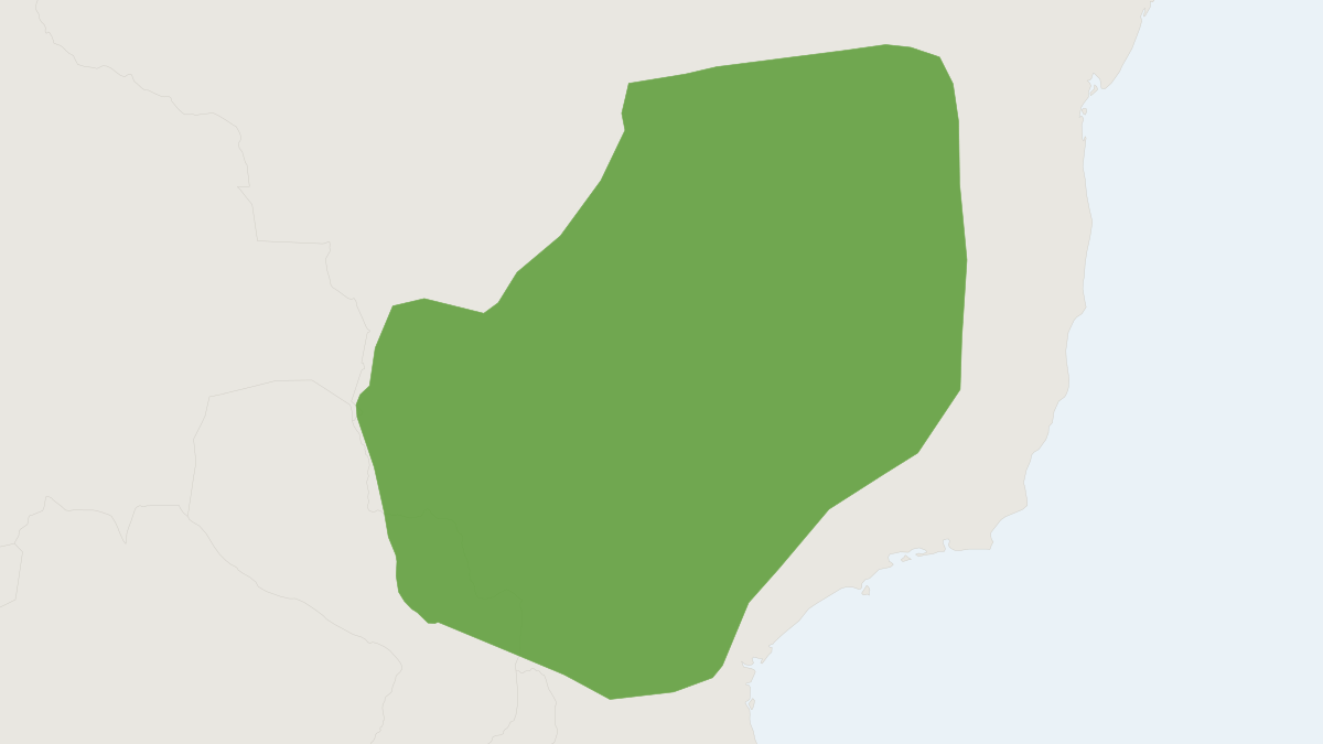 Range map of the Broad-headed Spiny Rat (Clyomys laticeps) covering Brazil