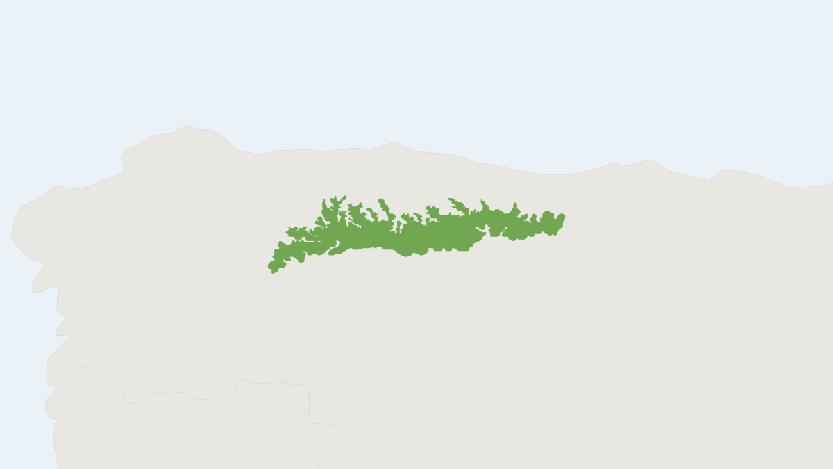 Range map of the Broom Hare (Lepus castroviejoi)