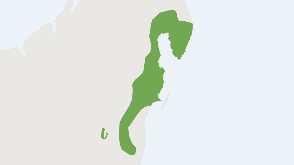 Range map of the Brown-tailed Vontsira (Salanoia concolor)