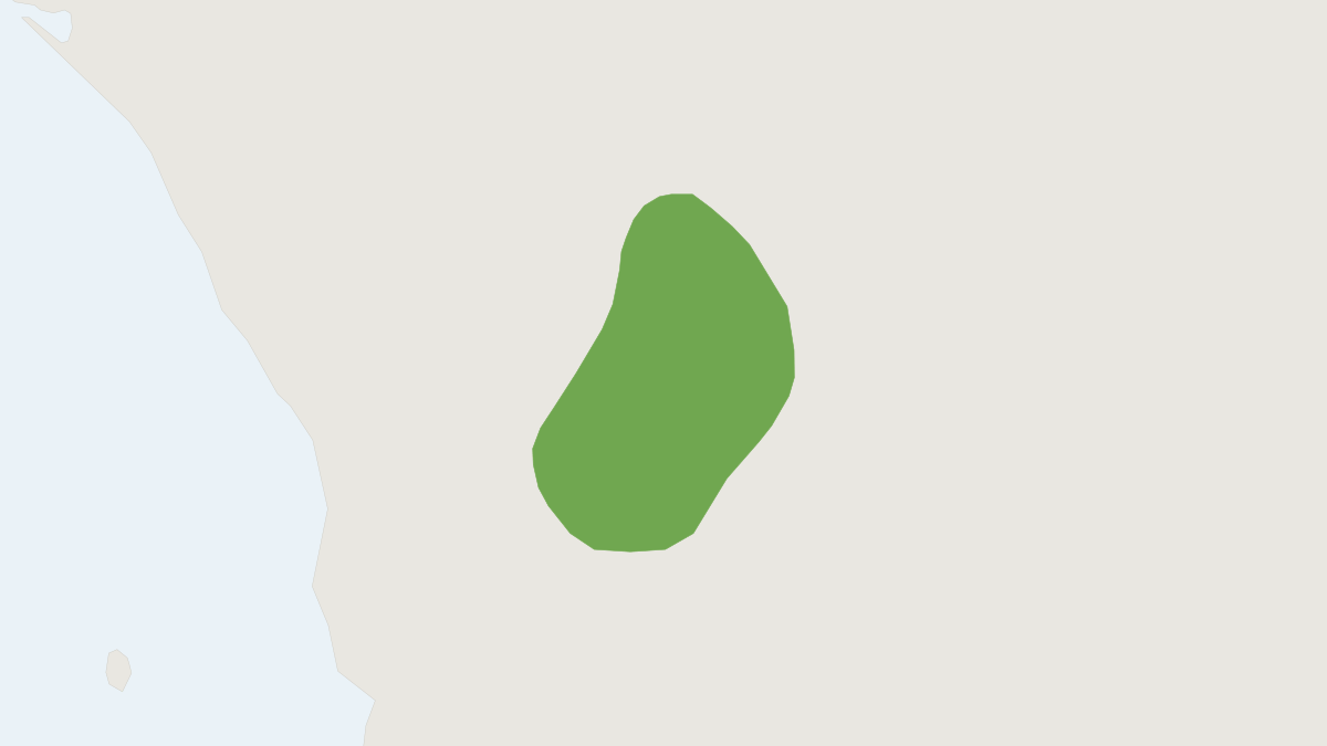 Range map of the Buller's Chipmunk (Neotamias bulleri)