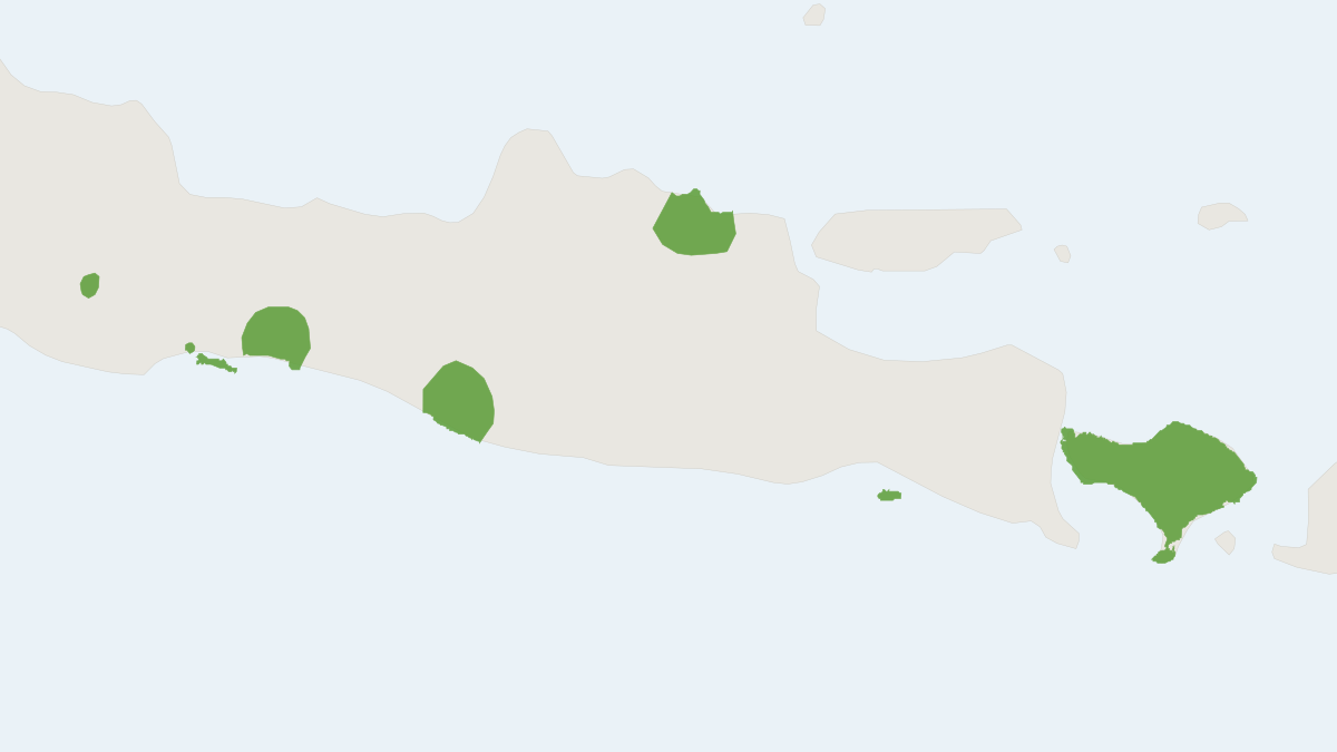 Range map of the Canut's Horseshoe Bat (Rhinolophus canuti)