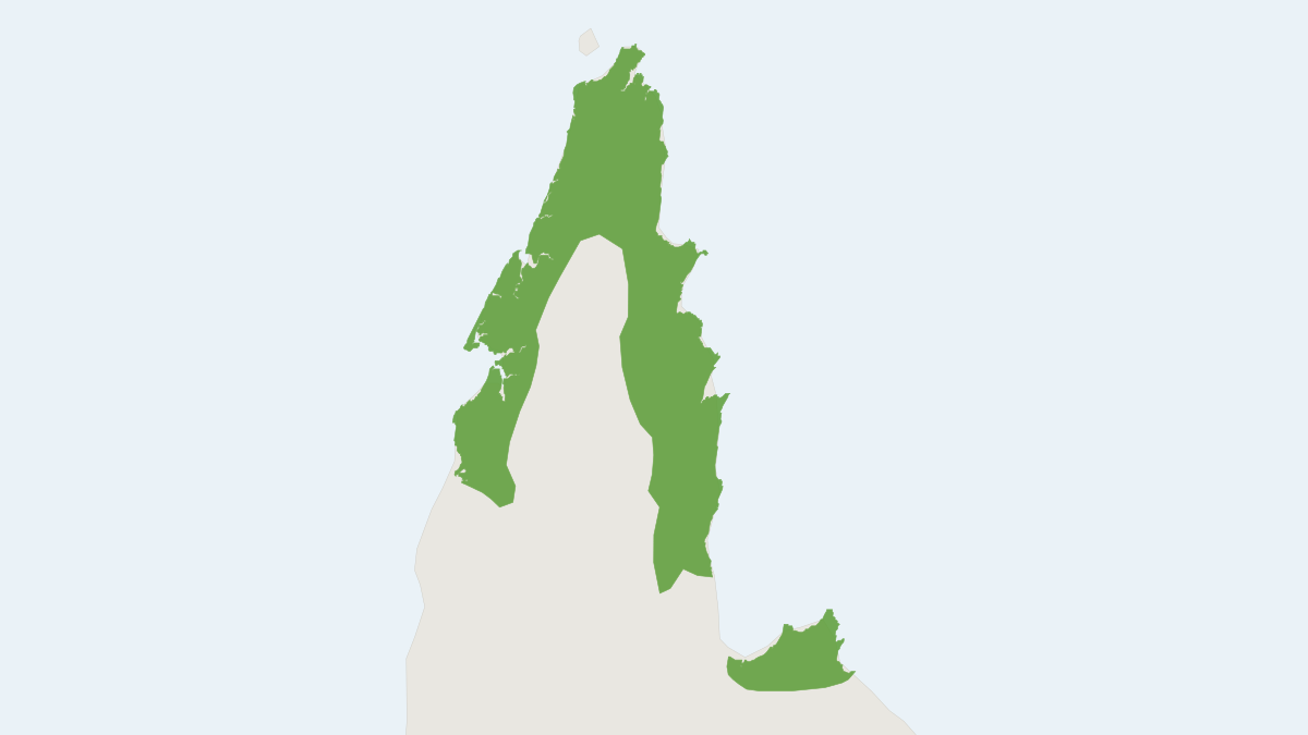 Range map of the Cape York Melomys (Melomys capensis)