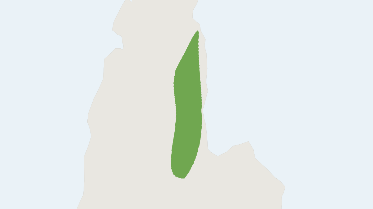 Range map of the Cape York Rock Wallaby (Petrogale coenensis)