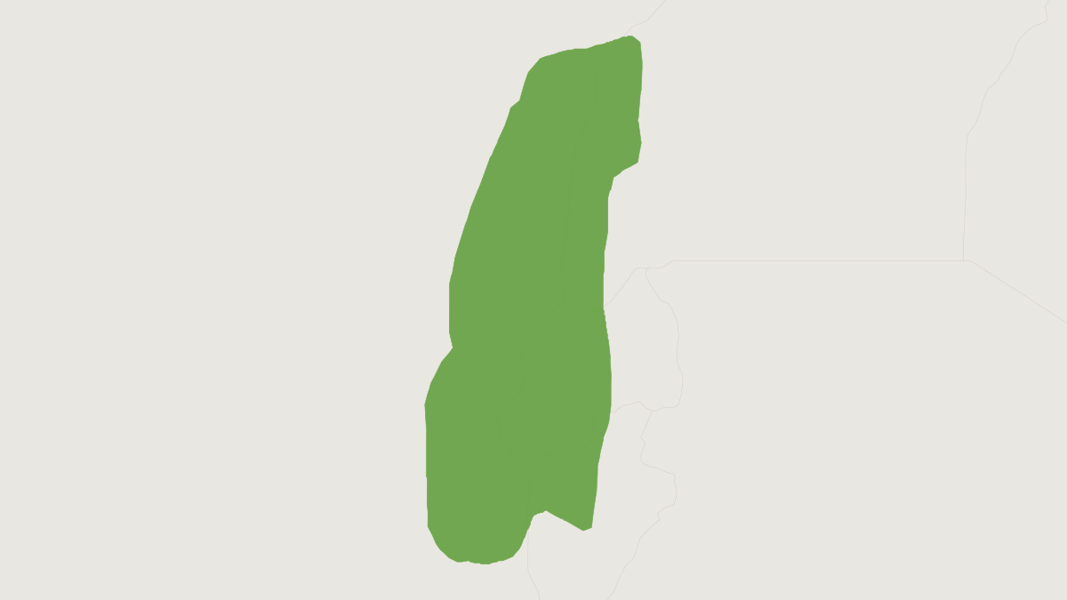 Range map of the Carruther's Mountain Squirrel (Funisciurus carruthersi)