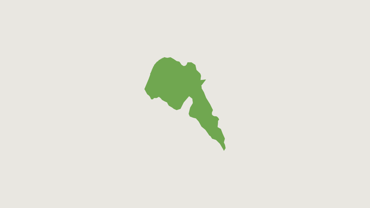 Range map of the Cazuza's Saki (Pithecia cazuzai)