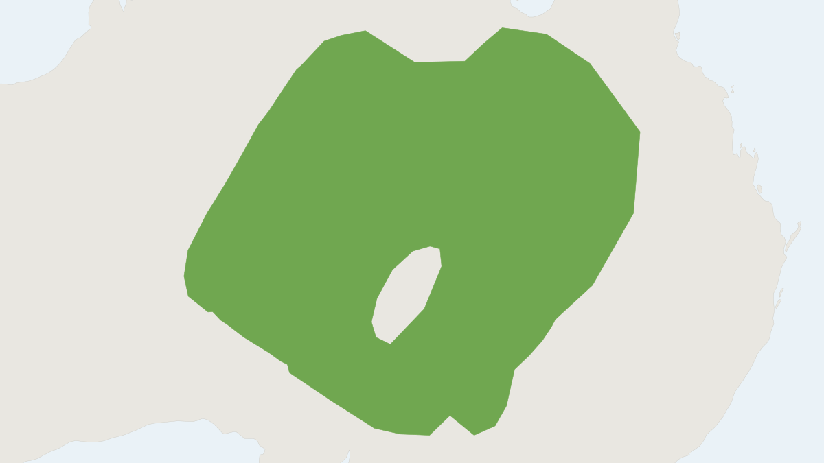 Range map of the Central Short-tailed Mouse (Leggadina forresti)
