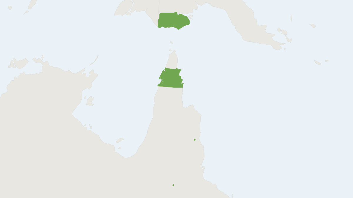 Range map of the Chestnut Dunnart (Sminthopsis archeri)