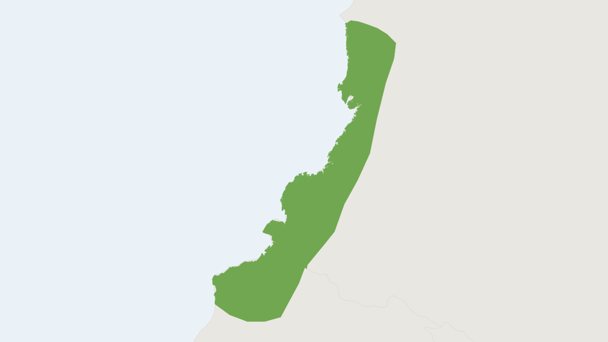 Range map of the Choco Broad-nosed Bat (Platyrrhinus chocoensis)