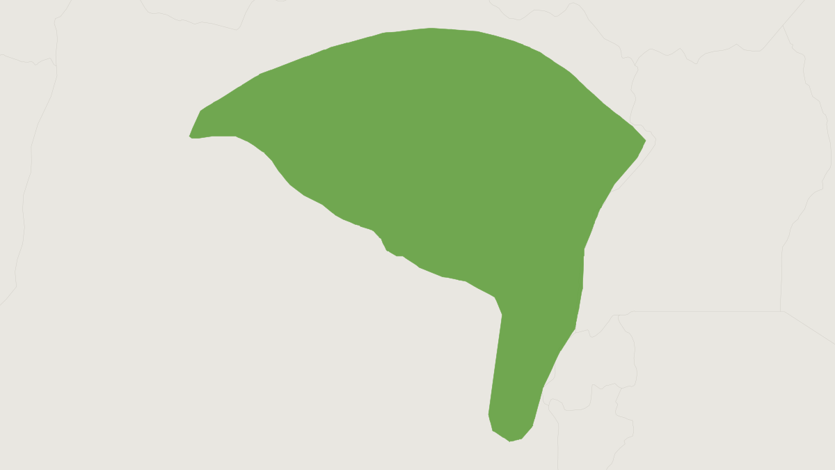 Range map of the Christy's Dormouse (Graphiurus christyi)