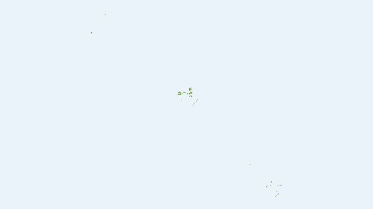 Range map of the Chuuk Flying Fox (Pteropus pelagicus)