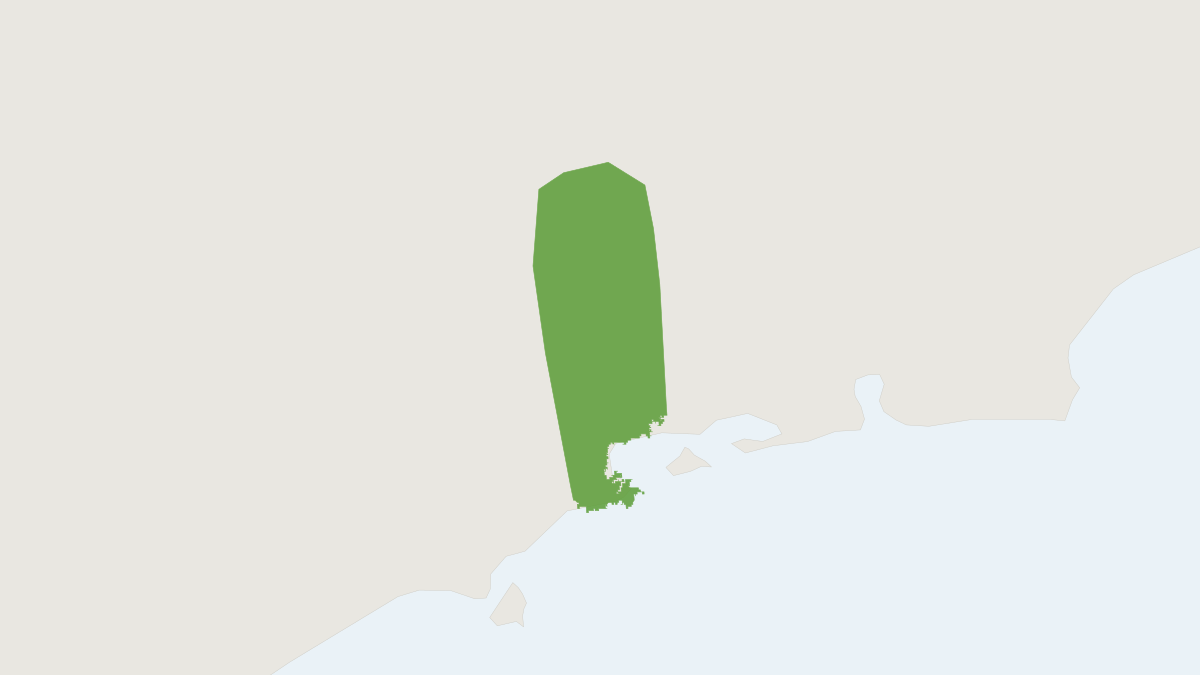 Range map of the Cleft-headed Juliomys (Juliomys rimofrons)