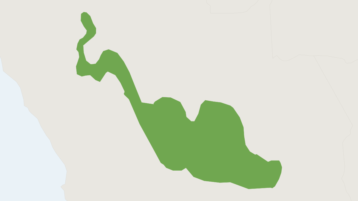 Range map of the Cloud Forest Grass Mouse (Akodon torques) covering Peru