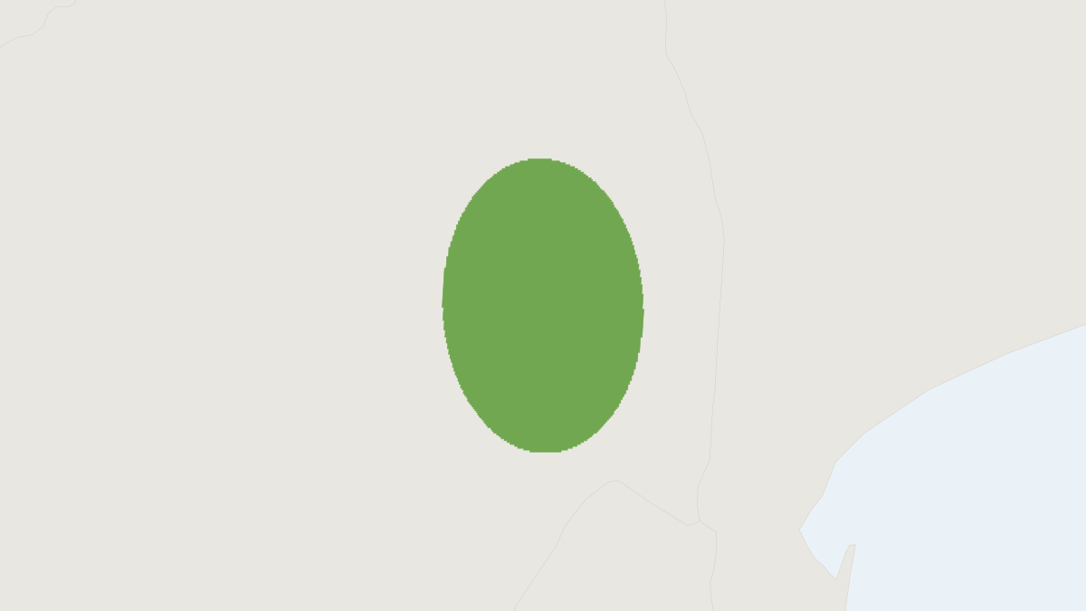 Range map of the Cohen's Horseshoe Bat (Rhinolophus cohenae)