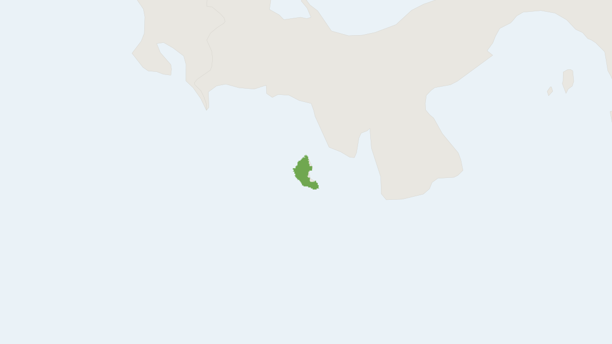 Range map of the Coiban Agouti (Dasyprocta coibae)