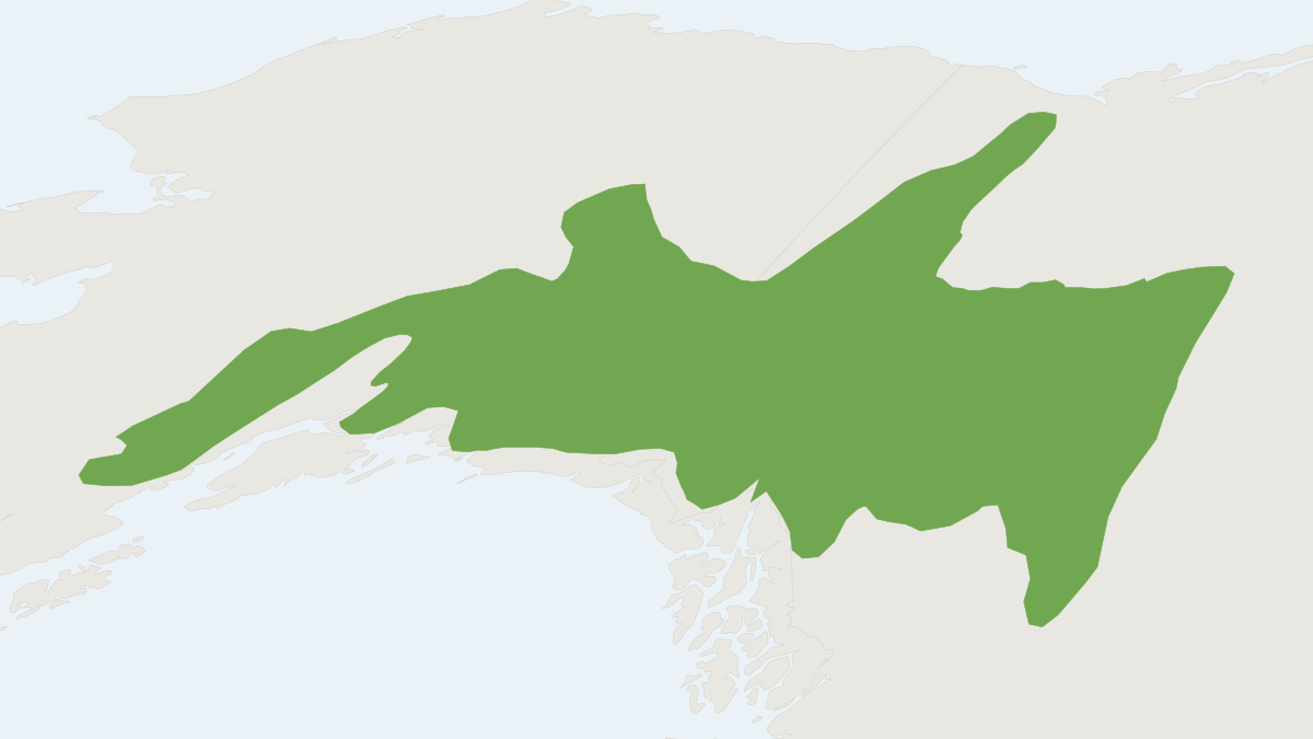 Range map of the Collared Pika (Ochotona collaris)