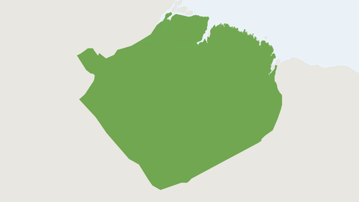 Range map of the Collins' Squirrel Monkey (Saimiri collinsi)