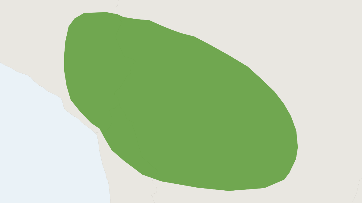 Range map of the Common Yellow-toothed Cavy (Galea musteloides)