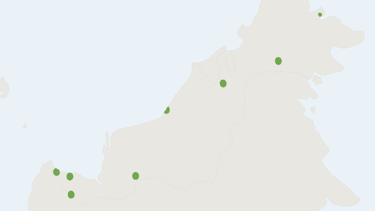 Range map of the Coppery Sprite (Arielulus cuprosus)