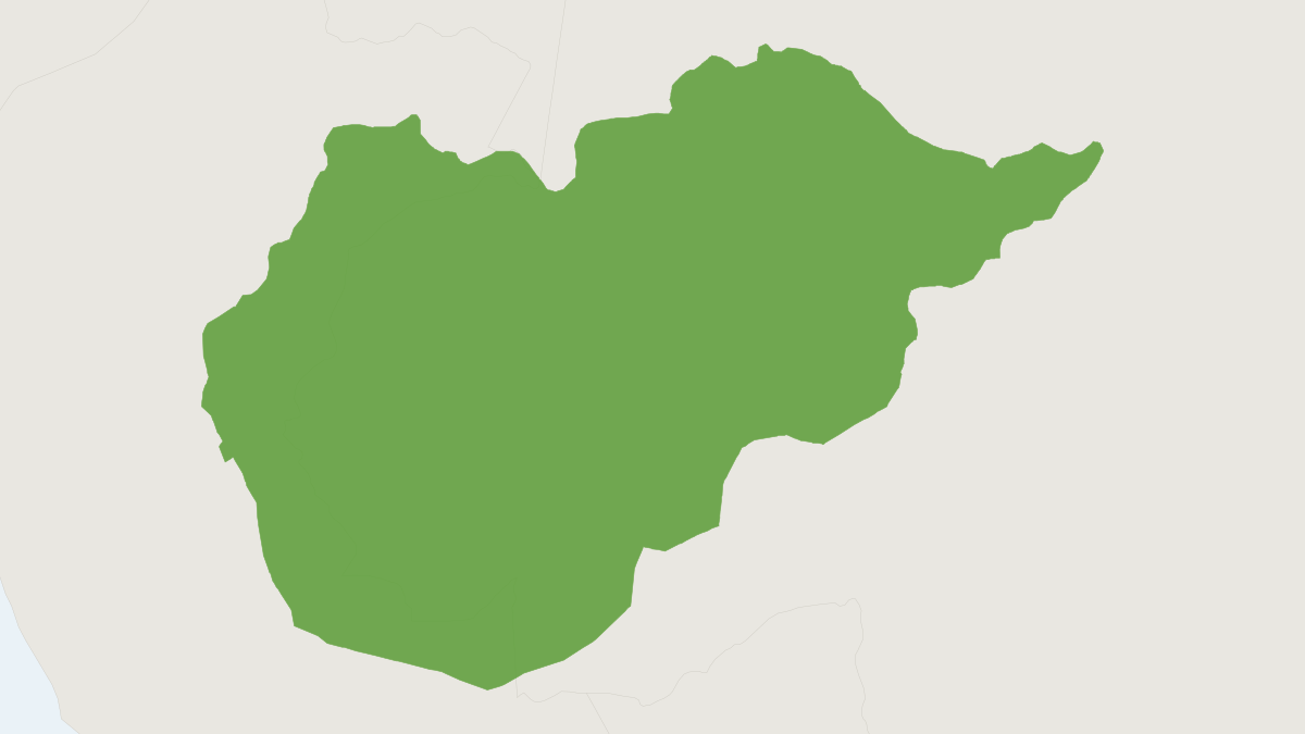 Range map of the Coppery Titi Monkey (Plecturocebus cupreus)