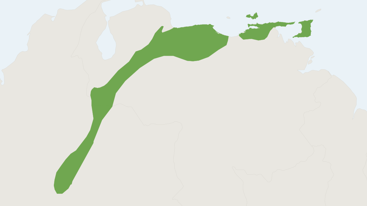 Range map of the Coues's Climbing Mouse (Rhipidomys couesi)