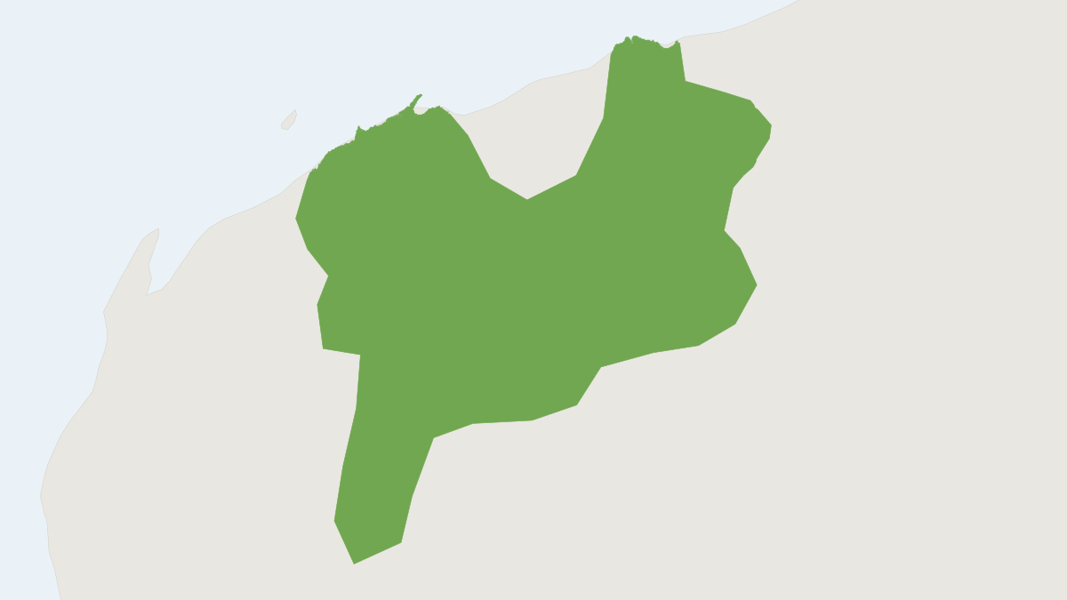 Range map of the Cracking-clay Pilbara Planigale (Planigale tealei)