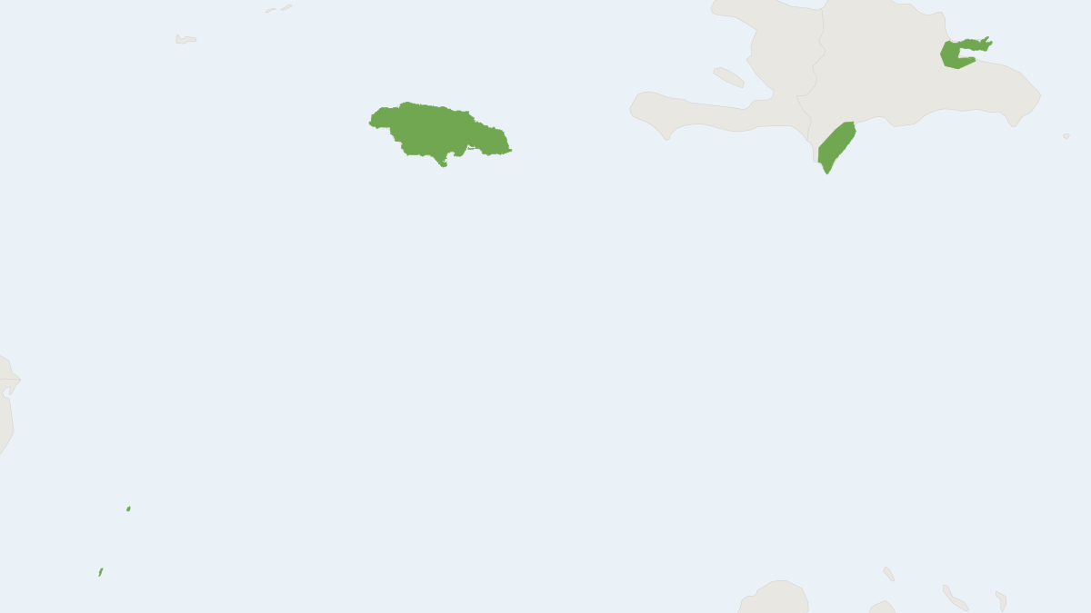 Range map of the Cuban Lesser Funnel-eared Bat (Chilonatalus micropus)