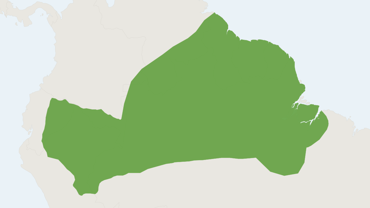 Range map of the Cuvier's Spiny Rat (Proechimys cuvieri)
