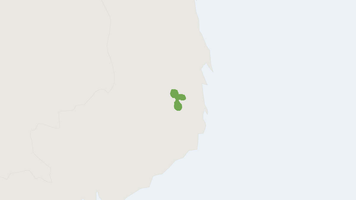 Range map of the Dalat Tube-nosed Bat (Murina harpioloides)