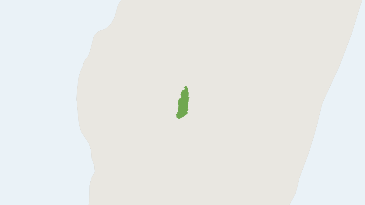 Range map of the Daniel's Tuft-tailed Rat (Eliurus danieli)