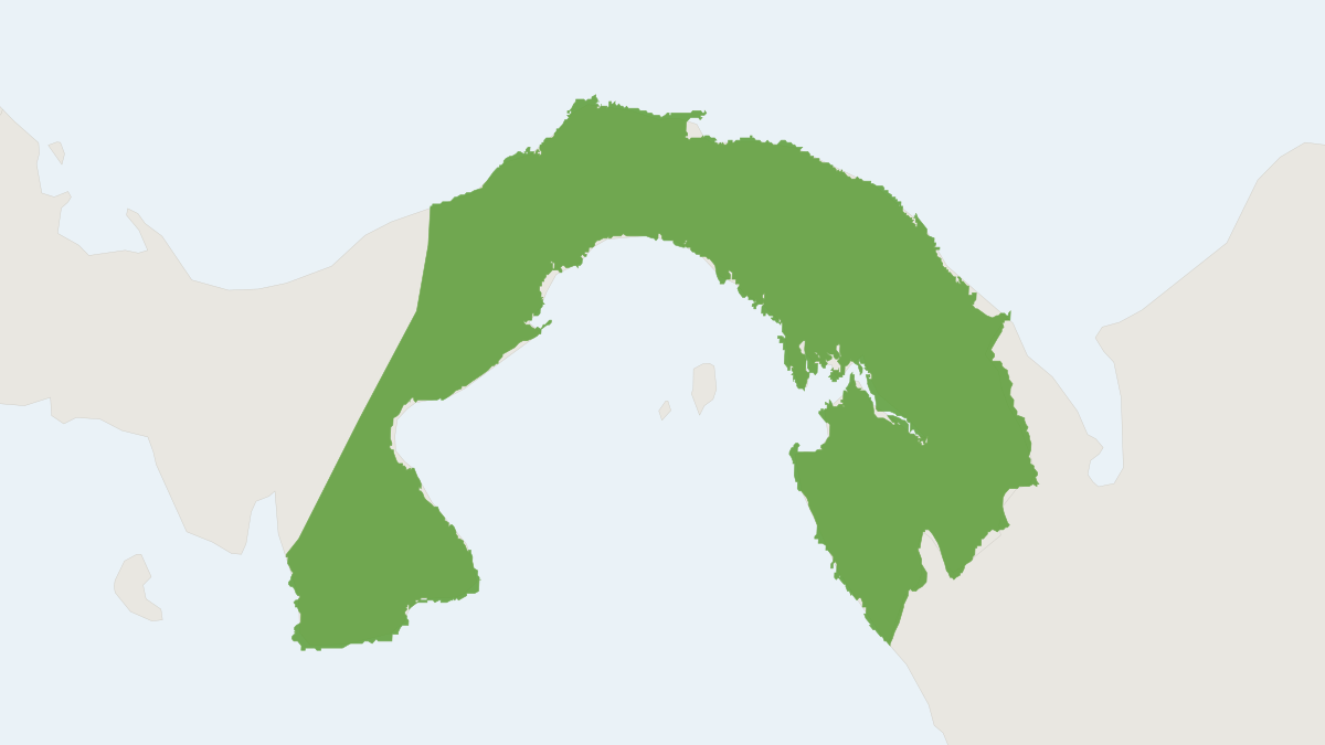Range map of the Darien Harvest Mouse (Reithrodontomys darienensis)
