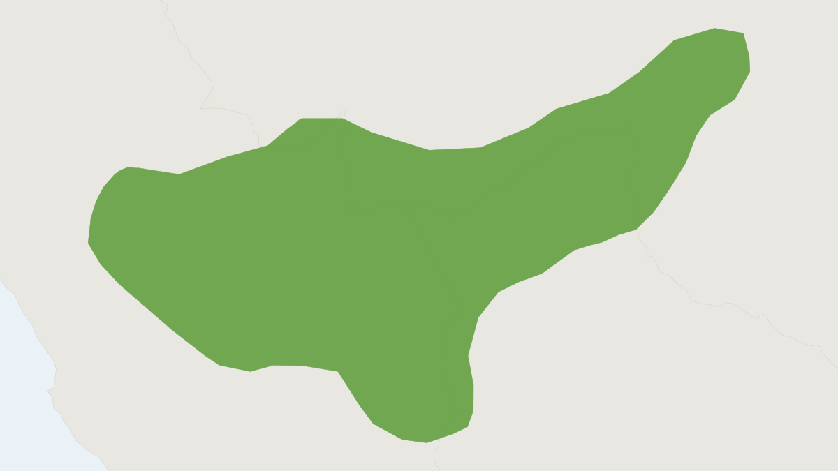 Range map of the Dasyprocta variegata (Dasyprocta variegata)