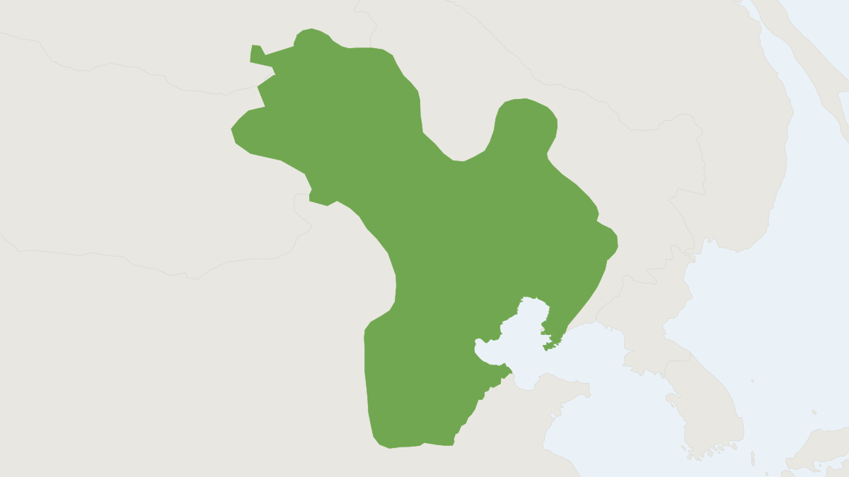 Range map of the Daurian Ground Squirrel (Spermophilus dauricus)