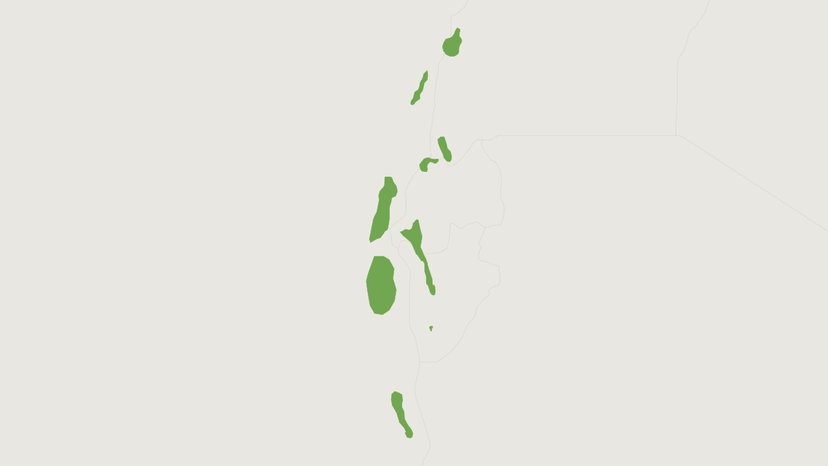 Range map of the De Graaff's Praomys (Praomys degraaffi)
