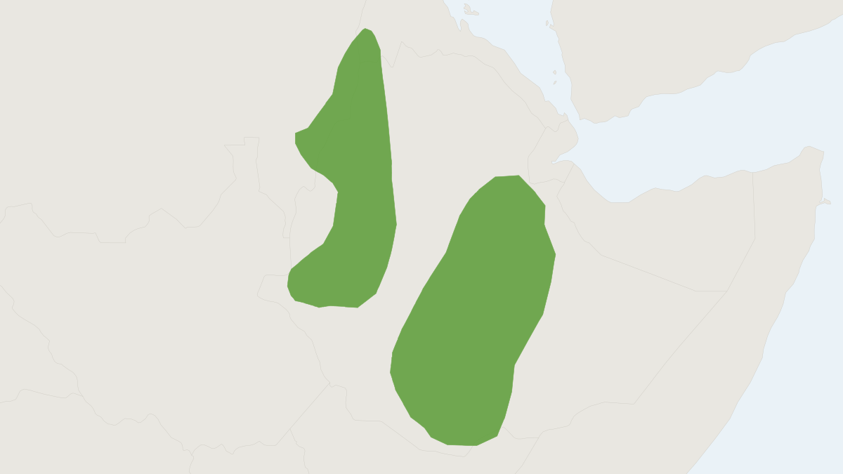 Range map of the Delicate Mouse (Mus tenellus)