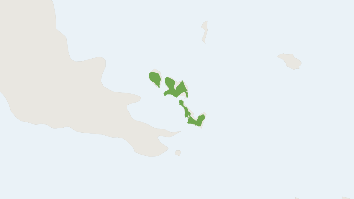 Range map of the D’entrecasteaux Archipelago Pogonomys (Pogonomys fergussoniensis)