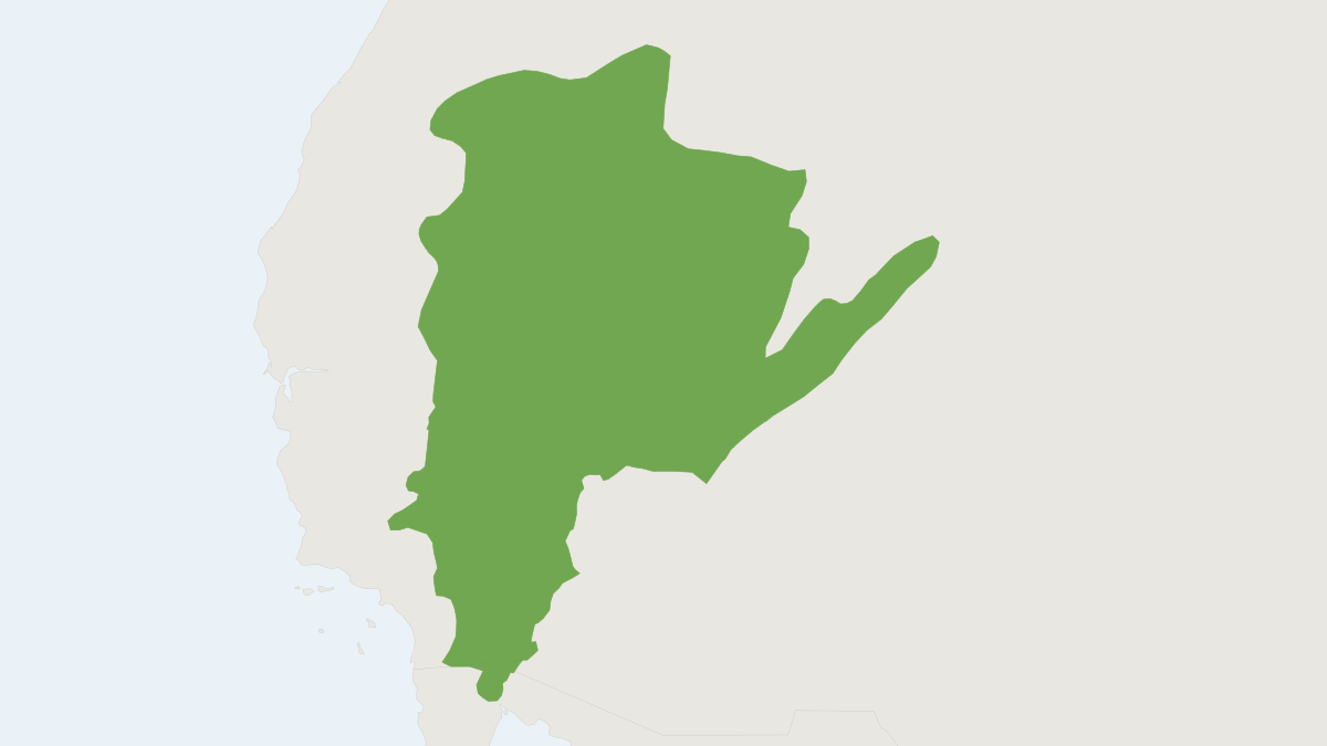 Range map of the Desert Woodrat (Neotoma lepida)