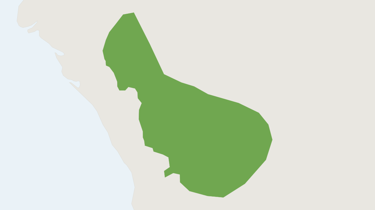 Range map of the Diminutive Wood Rat (Nelsonia neotomodon)