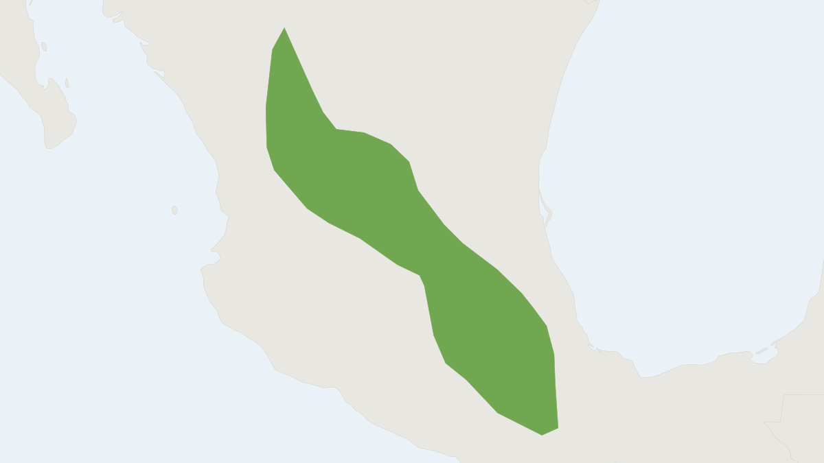Range map of the Dipodomys ornatus (Dipodomys ornatus)