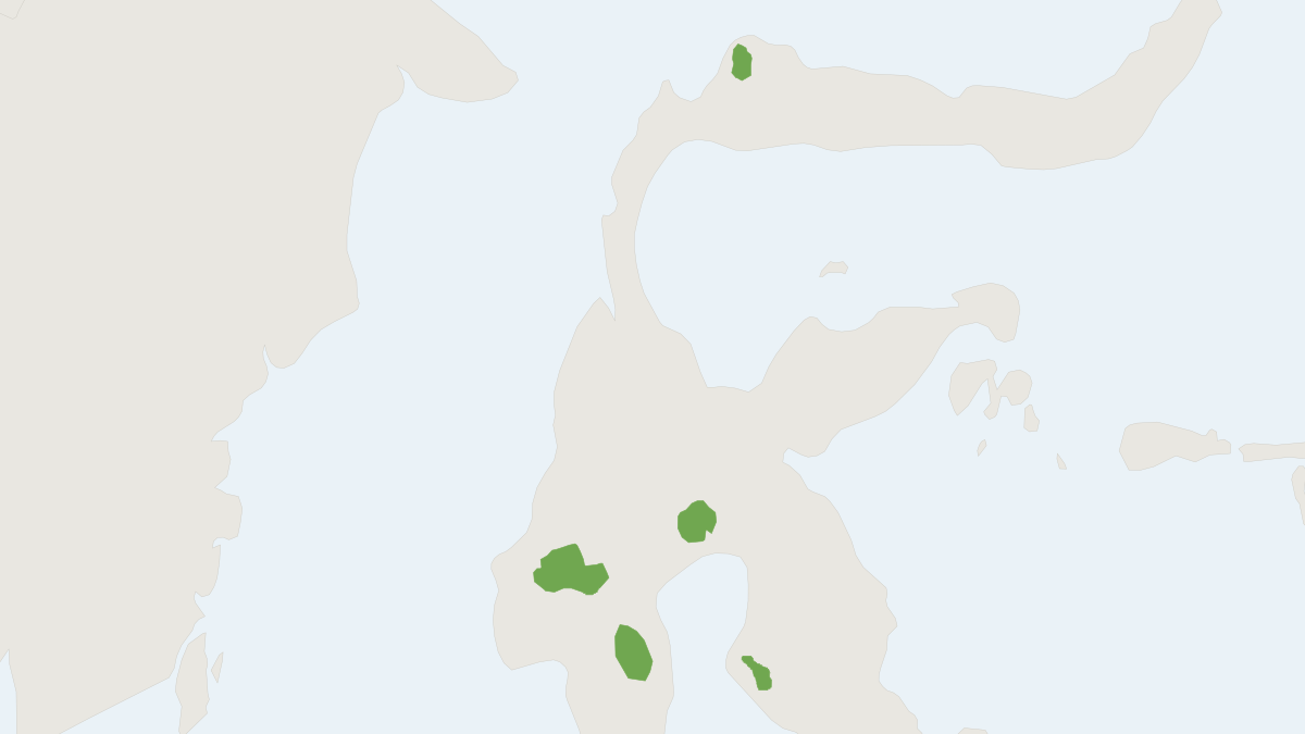 Range map of the Dollman's Sulawesi Spiny Rat (Maxomys dollmani)