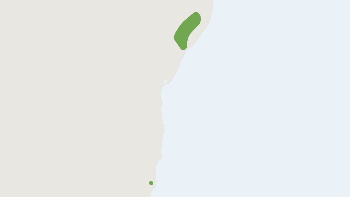Range map of the Dryadonycteris capixaba (Dryadonycteris capixaba)