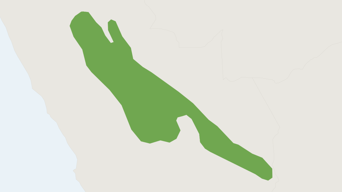 Range map of the Dusky Arboreal Rice Rat (Oecomys phaeotis)