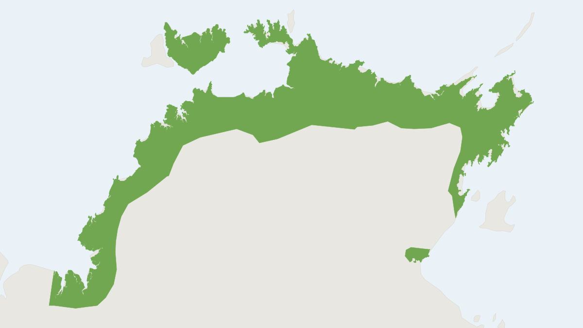 Range map of the Dusky Rat (Rattus colletti)