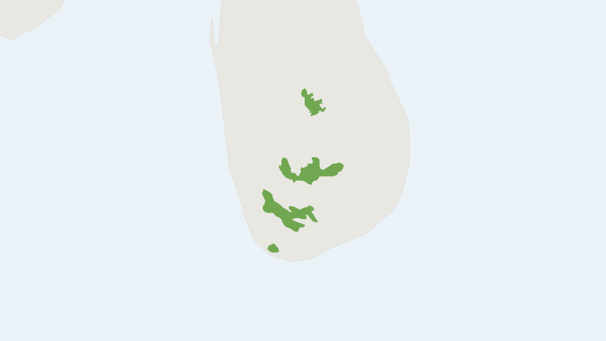 Range map of the Dusky Striped Squirrel (Funambulus obscurus)